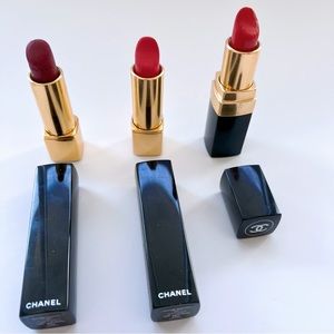 Chanel Lipstick 3 piece set Rouge Allure and Rouge Coco